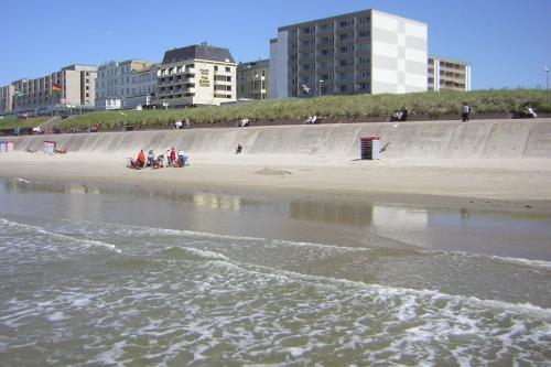 Borkum Ferienwohnung Meerblick Appartement "Schöne Aussichten" - Haus Seeblick direkt am Hauptstrand
