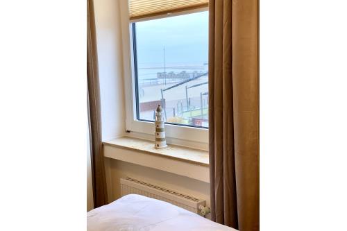 Borkum Ferienwohnung Meerblick Appartement "Schöne Aussichten" - Aussicht vom Schlafzimmer