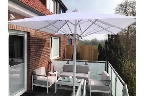 Borkum Ferienhaus Cassiopeia - Terrasse