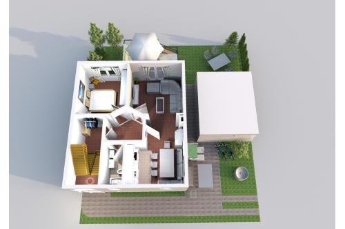 Borkum Ferienhaus Cassiopeia - Grundriss