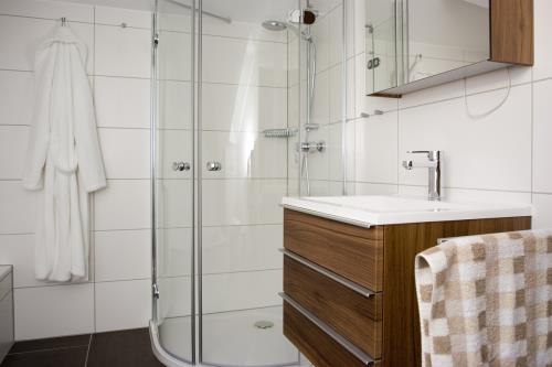 Borkum Ferienhaus Borkumland - Bad im Obergeschoss