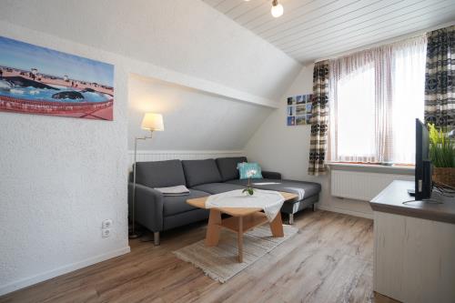 Borkum Ferienhaus Daheim - Wohnzimmer oben