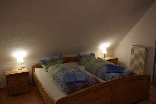 Borkum Ferienhaus Dwarslooper A - Schlafzimmer 1