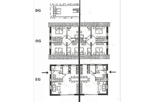 Borkum Ferienhaus Dwarslooper A - Grundriss