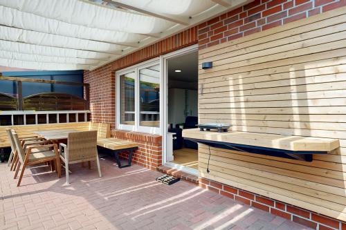 Borkum Ferienhaus Farah - 21 Terrasse