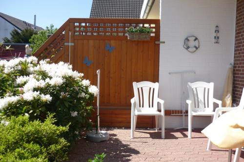 Borkum Ferienwohnung Ferienhaus Kiebitzdelle - 2 - Balkon - Ausstattung 4