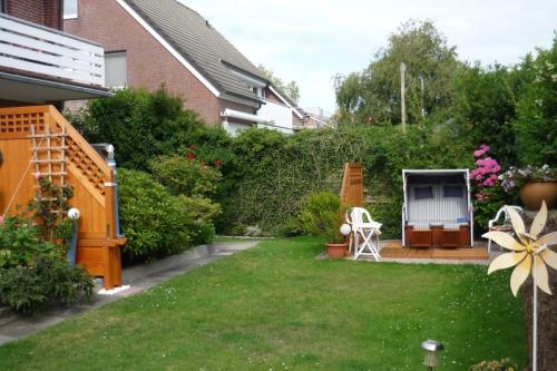 Borkum Ferienwohnung Ferienhaus Kiebitzdelle - 2 - Balkon - Ausstattung 7