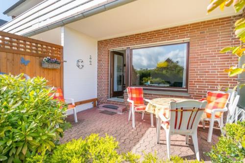 Borkum Ferienwohnung Ferienhaus Kiebitzdelle - 2 - Balkon - Ausstattung 9