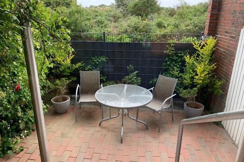 Borkum Ferienwohnung 1 im Haus Vogelkieker - Terrasse