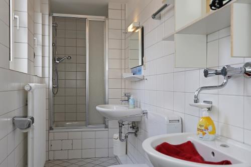 Borkum Ferienwohnung 1 im Haus Vogelkieker - Bad