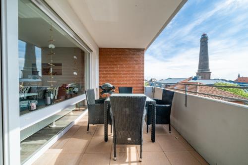 Borkum Ferienwohnung Aurelia - Balkon