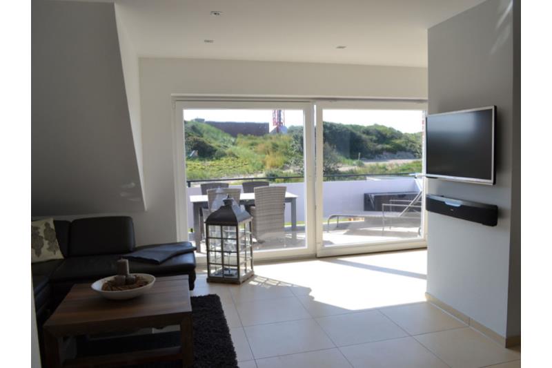 Borkum Ferienwohnung Borkum Lounge - Grosser Fernseher und Panoramafenster
