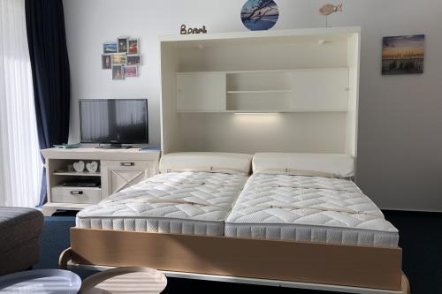 Borkum Ferienwohnung Moby Dick - Borkumseele - Schrankbett