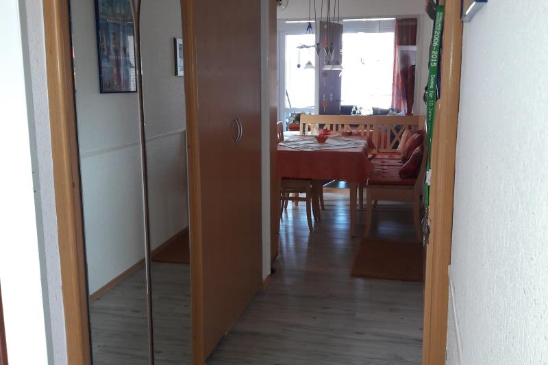 Borkum Ferienwohnung Drüen - Essbereich mit Küche 
