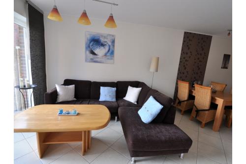 Borkum Ferienwohnung Düne 47 (Nessen) - Ansicht Wohn-/Essbereich