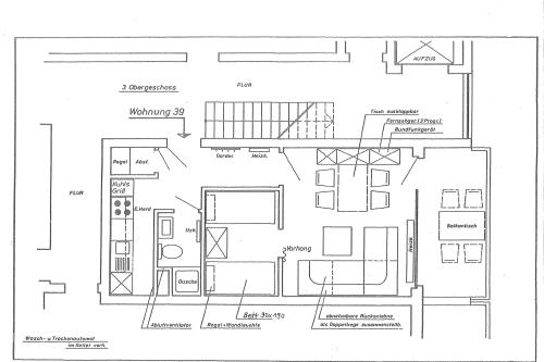 Borkum Ferienwohnung Giese Am neuen Leuchtturm - Grundriss