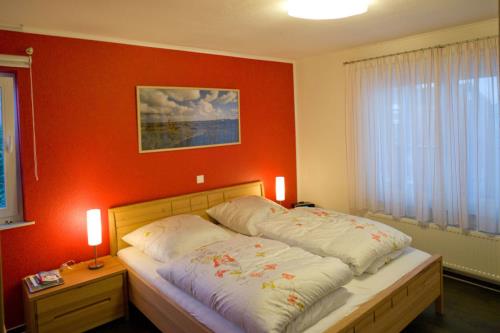 Borkum Ferienwohnung Haus Leuchtfeuer - Schlafzimmer 1