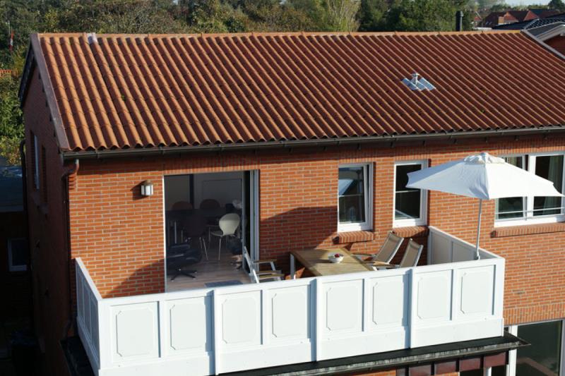 Borkum Ferienwohnung Haus Leuchtfeuer - Blick aus der Vogelperspektive