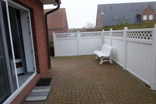 Borkum Ferienwohnung Haus Tjalk - EG - Wohnung 1 - Terrasse