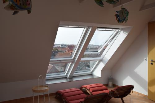 Borkum Ferienwohnung Inselperle - Ruhezone/Galerie