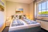 Borkum Ferienwohnung Janssen - neues modernes schlafzimmer mit integrie