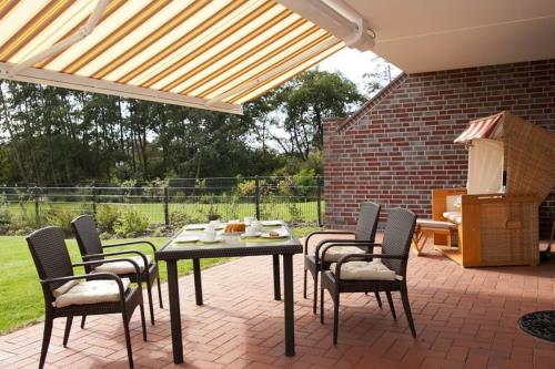 Borkum Ferienwohnung Kleine Brise - Terrasse