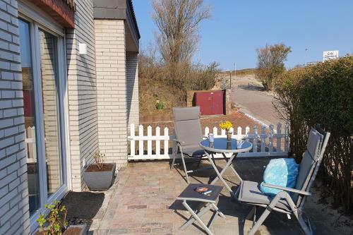 Borkum Ferienwohnung Kleines Kaap - Terasse