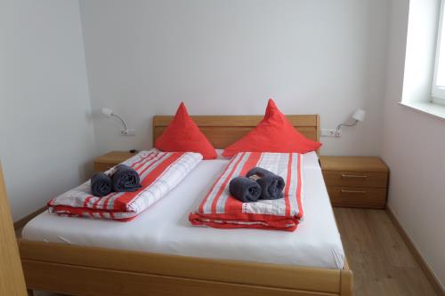 Borkum Ferienwohnung La Vita - Schlafzimmer mit Bad