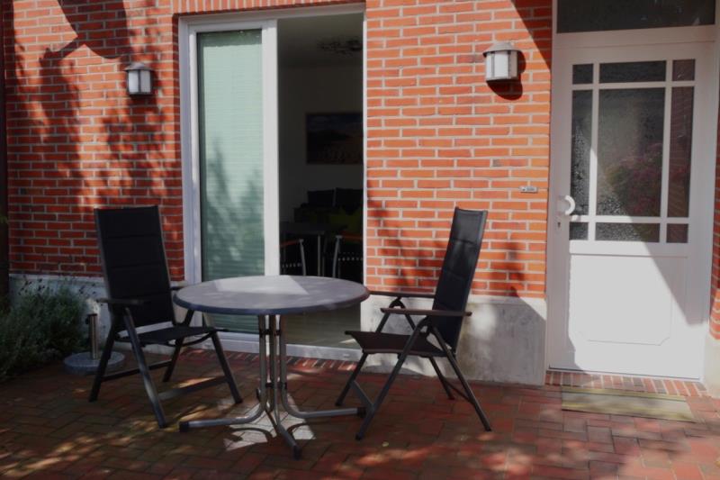 Borkum Ferienwohnung Leuchtbake - terasse