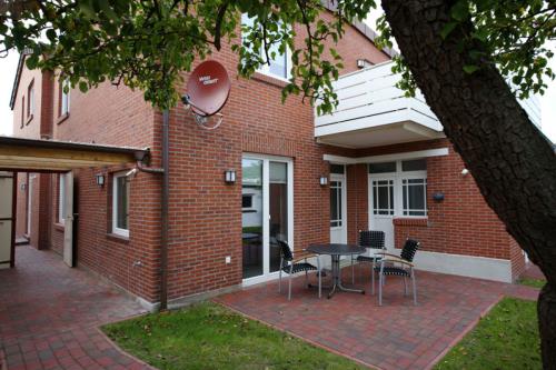 Borkum Ferienwohnung Leuchtbake - Terrasse vor der Wohnung