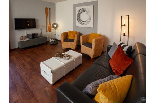 Borkum Ferienwohnung Meerzeit - Wohnzimmer