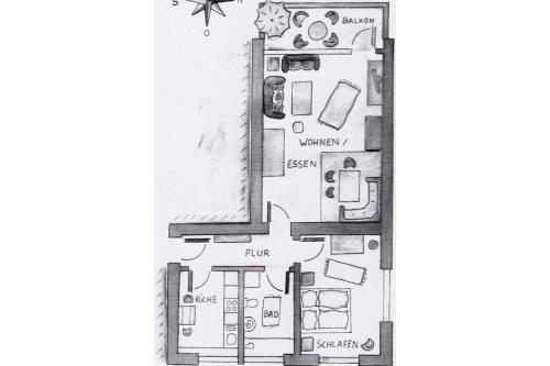 Borkum Ferienwohnung Möwe Jonathan