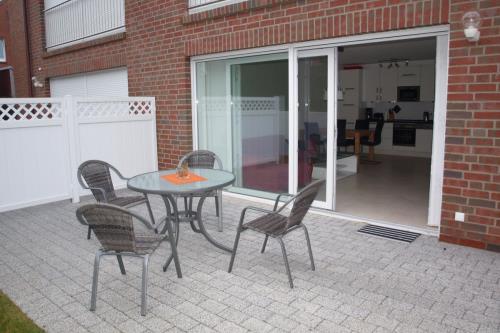 Borkum Ferienwohnung Moosdünen - Terrasse
