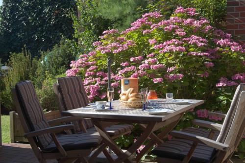Borkum Ferienwohnung Nelehus - Terrasse