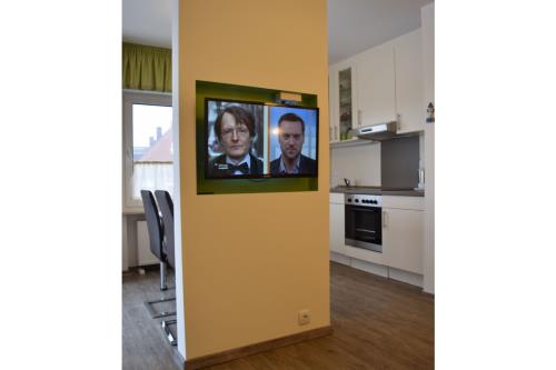 Borkum Ferienwohnung Peters Hus OG - Blick vom gemütlichen Sofa