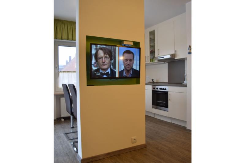 Borkum Ferienwohnung Peters Hus OG - Blick vom gemütlichen Sofa