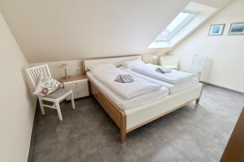 Borkum Ferienwohnung Schöne Aussicht Borkum - Schlafzimmer groß3