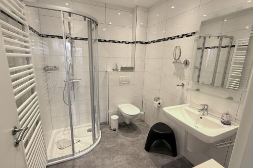 Borkum Ferienwohnung Schöne Aussicht Borkum - Bad ensuite
