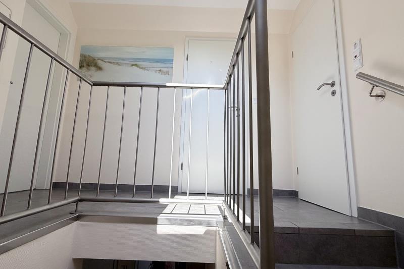 Borkum Ferienwohnung Schöne Aussicht Borkum - Spitzboden Treppe