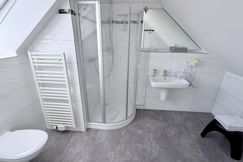 Borkum Ferienwohnung Schöne Aussicht Borkum - Spitzboden Bad