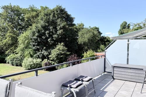Borkum Ferienwohnung Schöne Aussicht Borkum - Balkon3