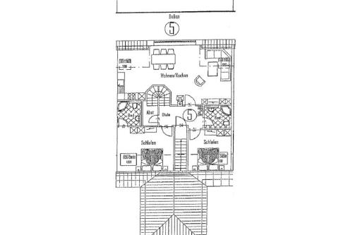 Borkum Ferienwohnung Schöne Aussicht Borkum - Grundriss 1 Etage