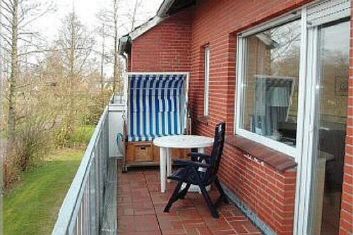 Borkum Ferienwohnung Silbermöwe - Balkon