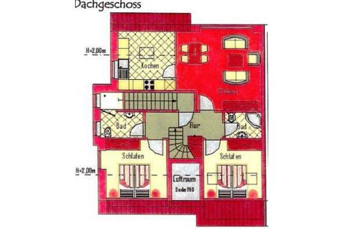 Borkum Ferienwohnung Sonnendeck F***** - Grundriss