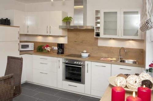 Borkum Ferienwohnung Strandkoje - modern und top ausgestattete küche