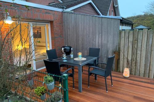 Borkum Ferienwohnung Südperle - große Terrasse zum Entspannen