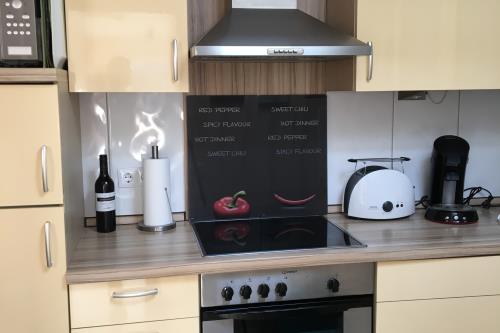 Borkum Ferienwohnung Südperle - voll ausgestattete Küche