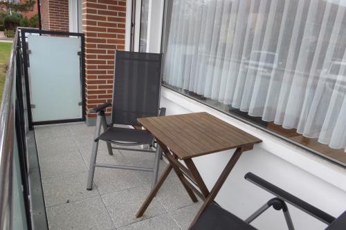 Borkum Ferienwohnung Trautes Heim - Balkon