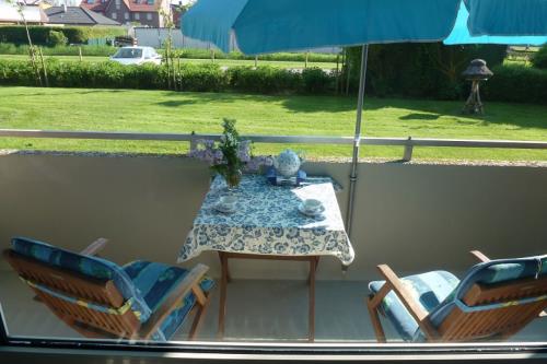 Borkum Ferienwohnung Uttecht - Balkon