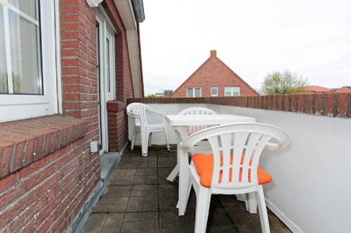 Borkum Ferienwohnung Wagner 12 - Balkon